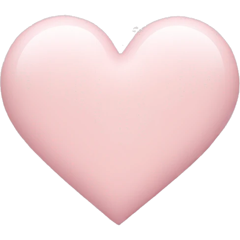 Pale Pink Heart emoji