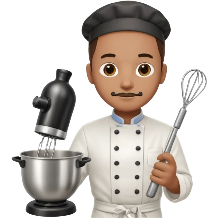 chef holding mixer emoji