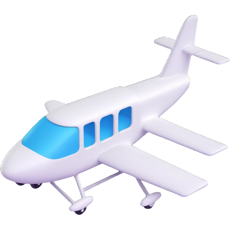 Make the glider white, remove any propeller, keep the 3D emoji style, no background. emoji