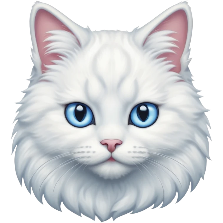 Большой белый кот  emoji