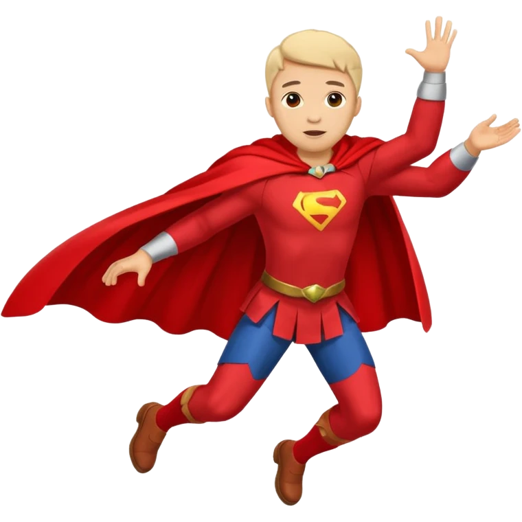 flying with two legs emoji