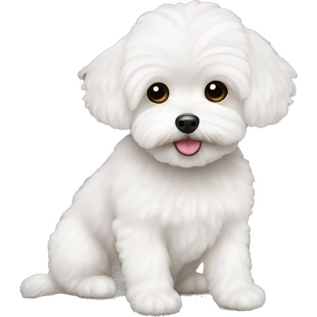 White maltipoo emoji
