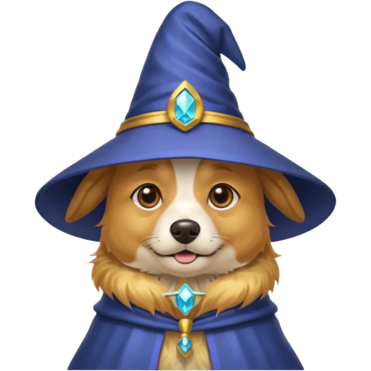 Dog wizard emoji