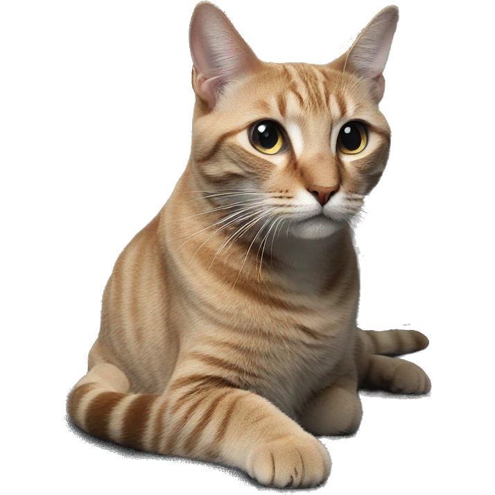 curious cat stares at you emoji