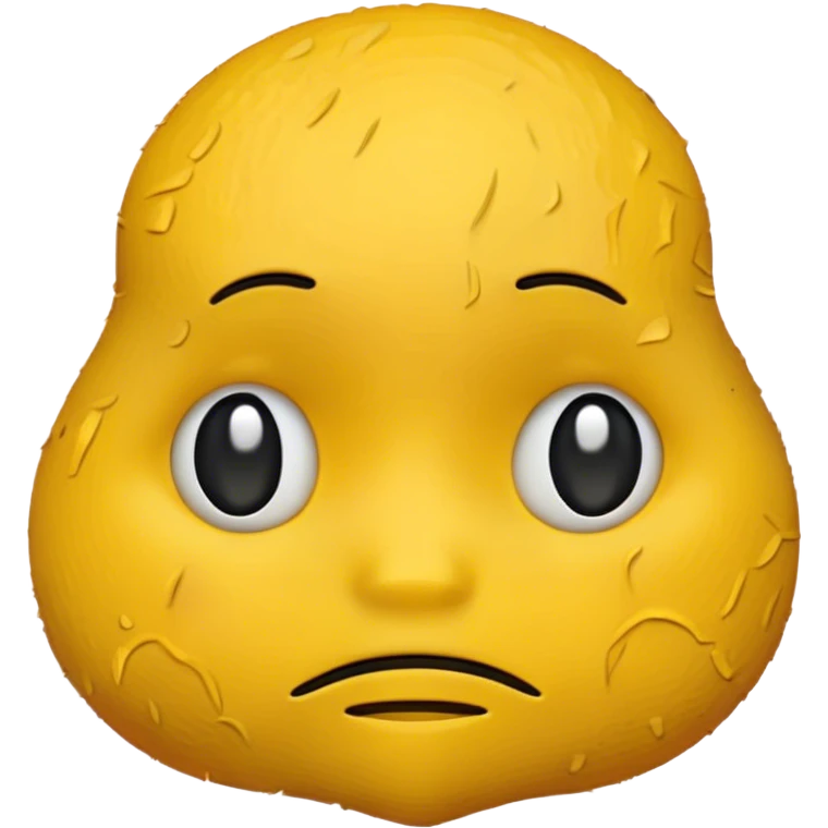 A sad emoji but is made from other emojis emoji