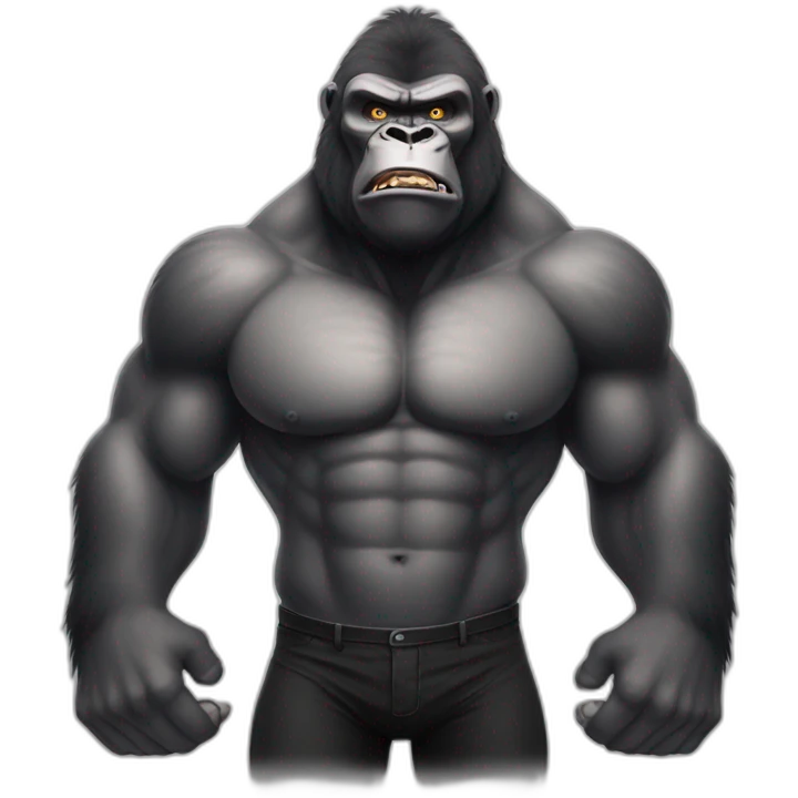 Angry big buff Gorilla emoji