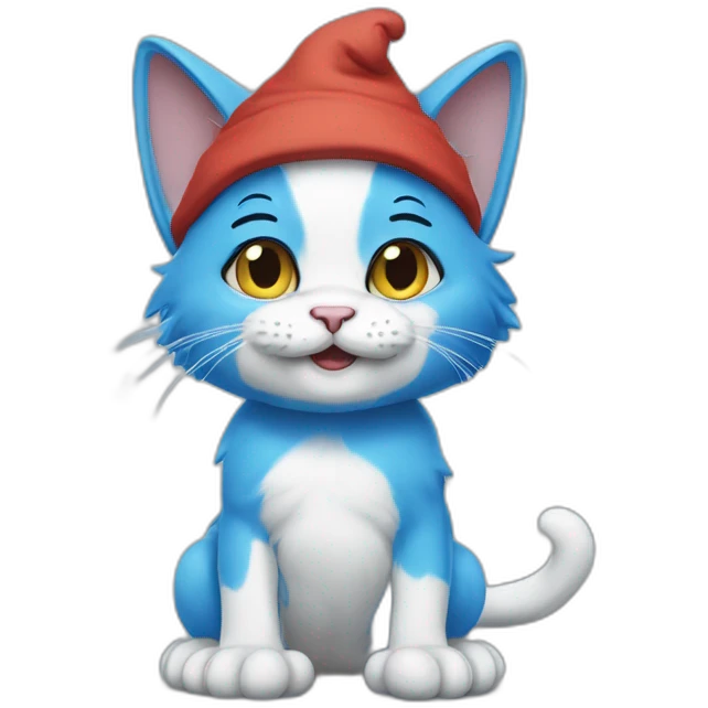 Smurf cat emoji