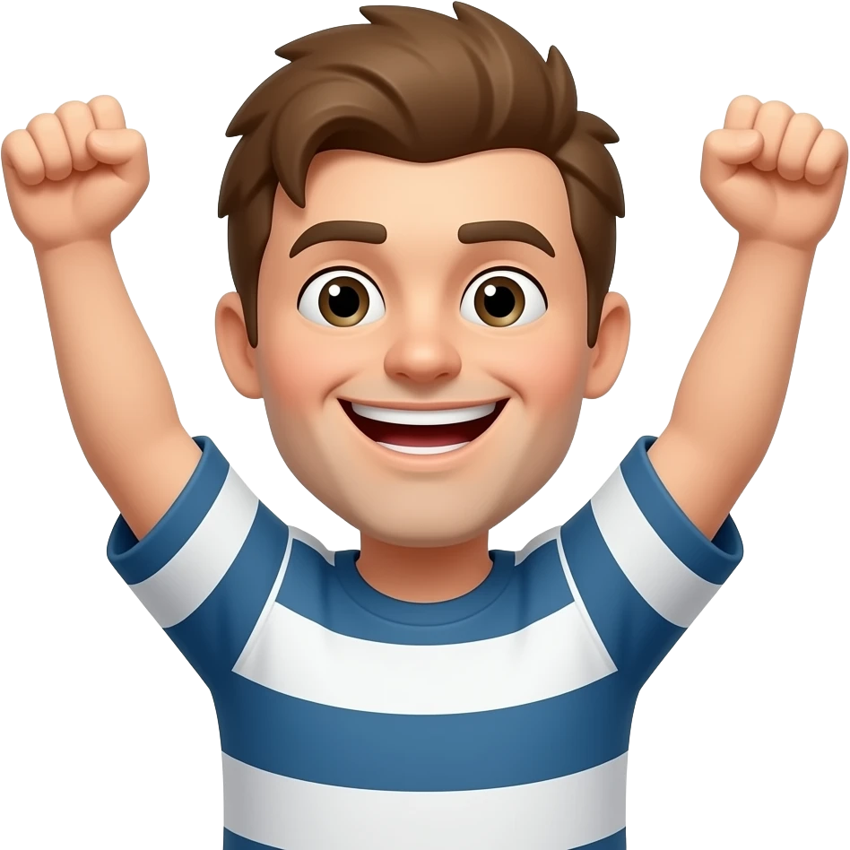 Kick buttowski celebrating emoji