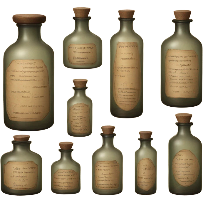 Apothecary bottles  emoji