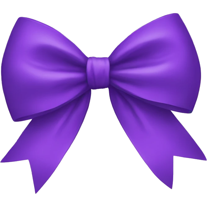 purple bow emoji