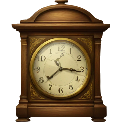 vintage clock emoji
