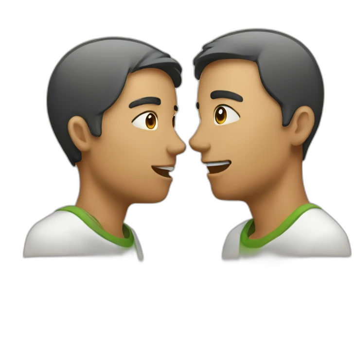 two people communicating emoji