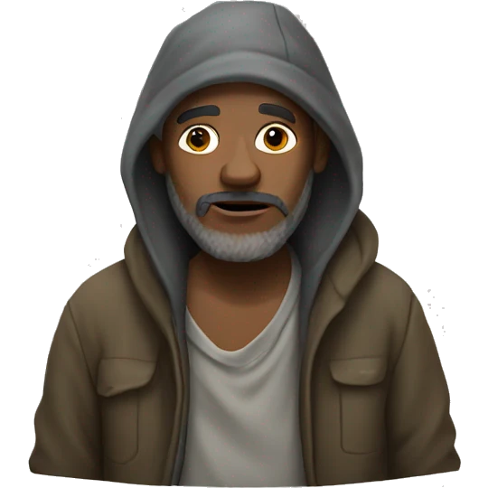 Homeless man emoji