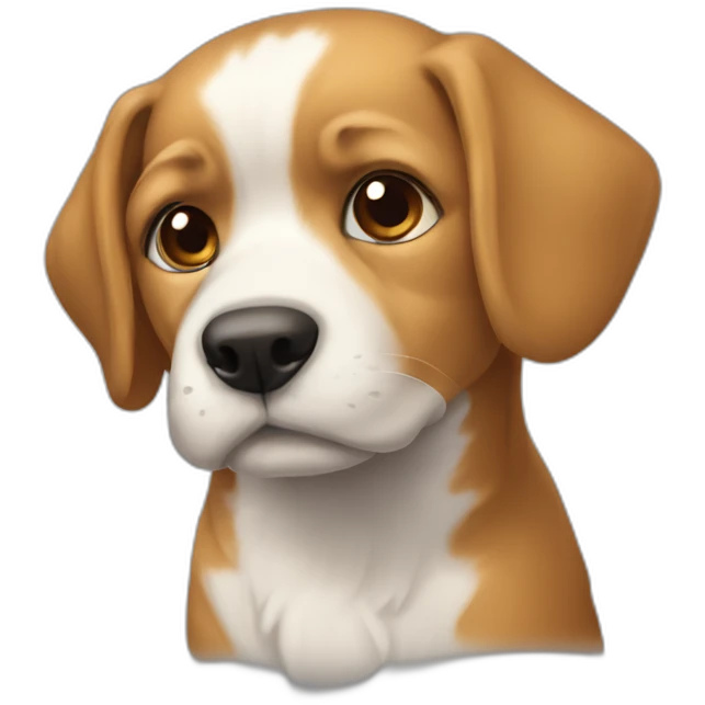 Chien sur chat emoji