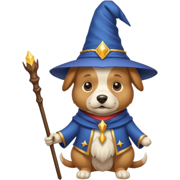 Dog wizard emoji