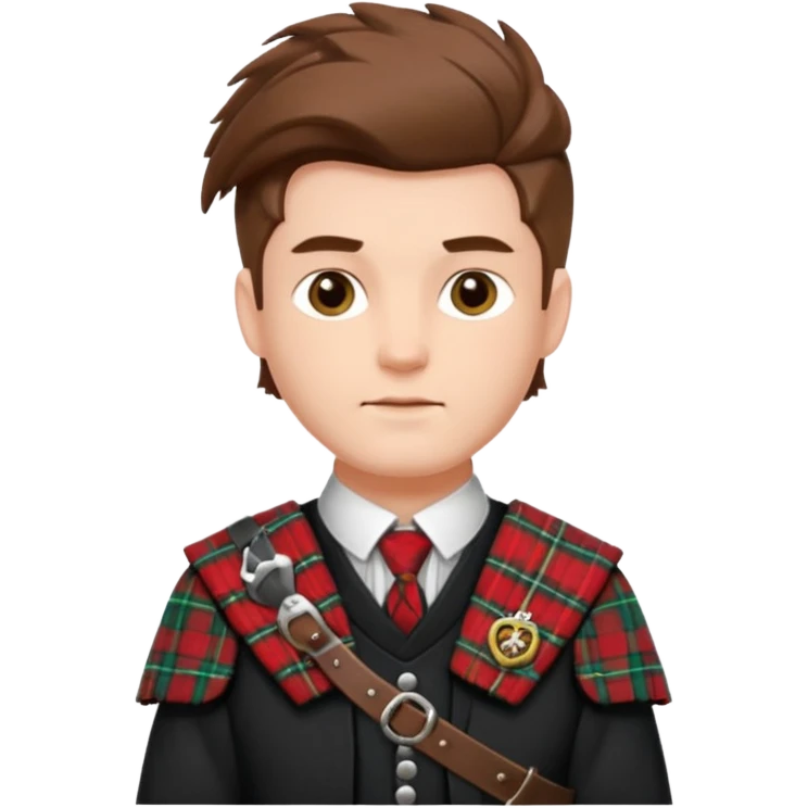 man traditional outfit in scotland emoji