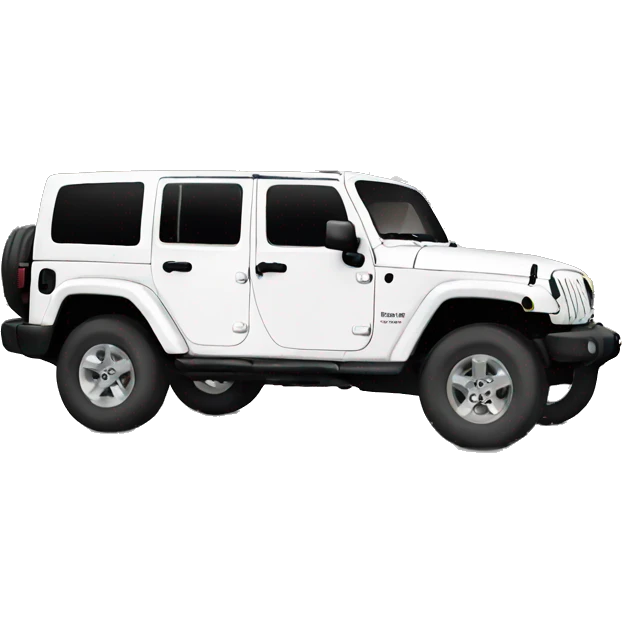 White jeep wrangler emoji