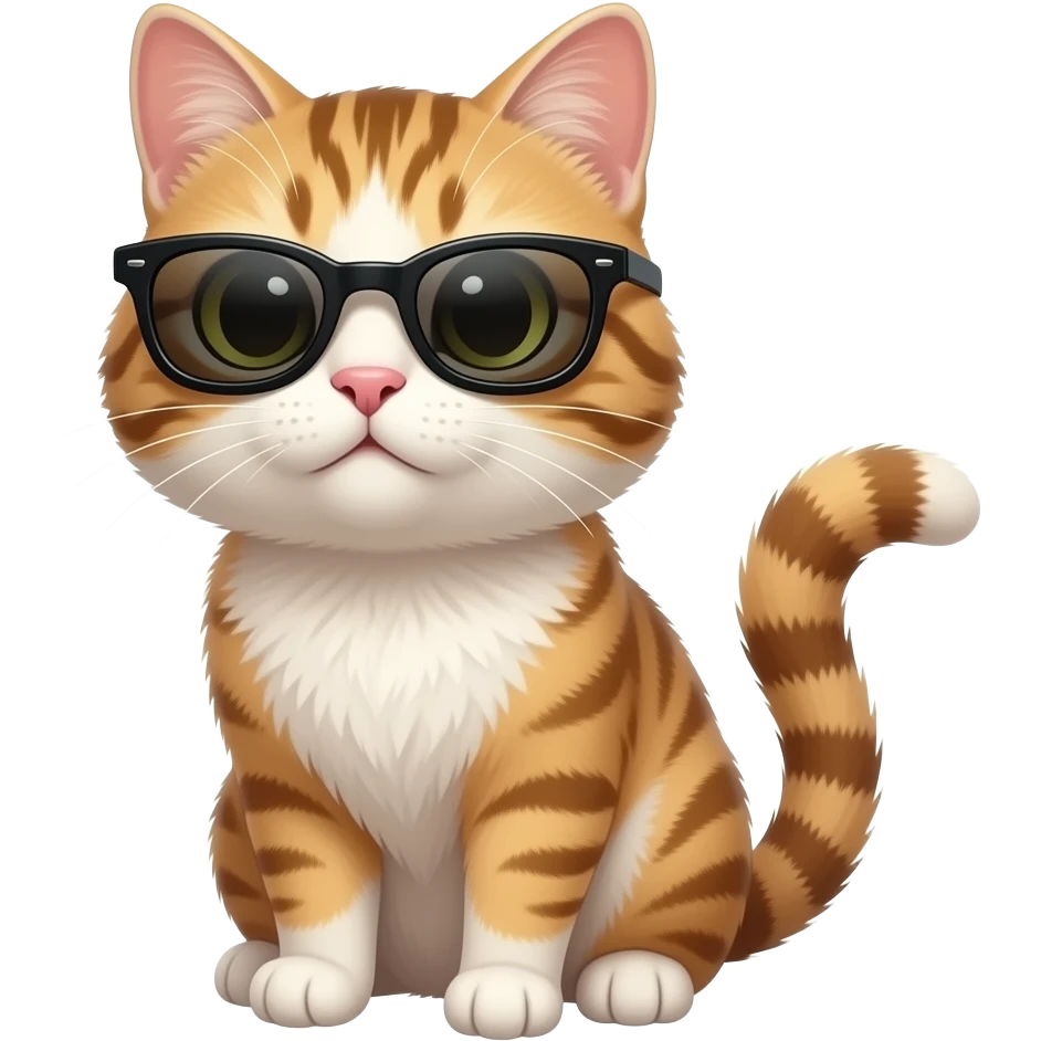 Cat wearing sunglasses emoji
