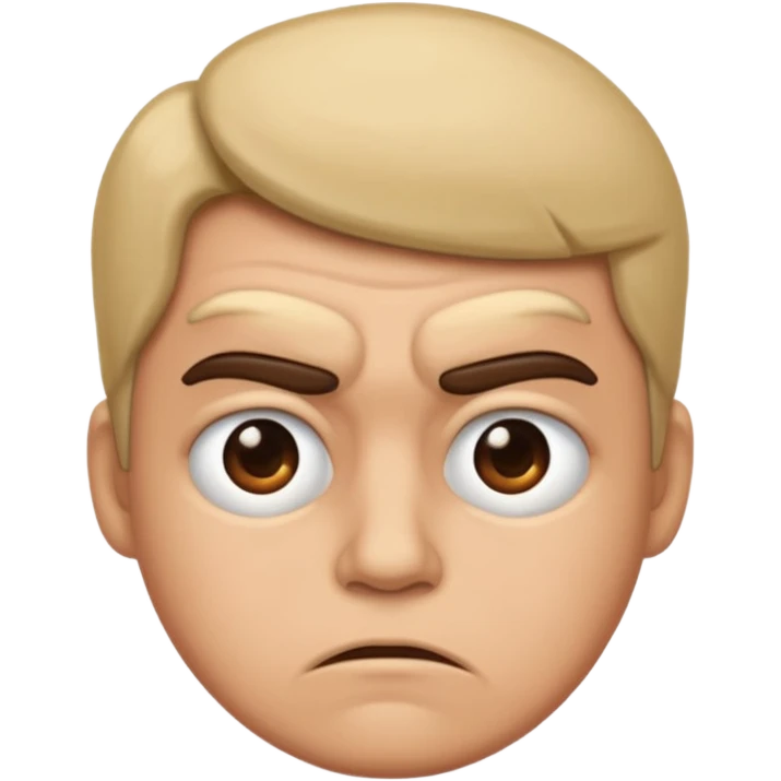 Person who looks grouchy emoji