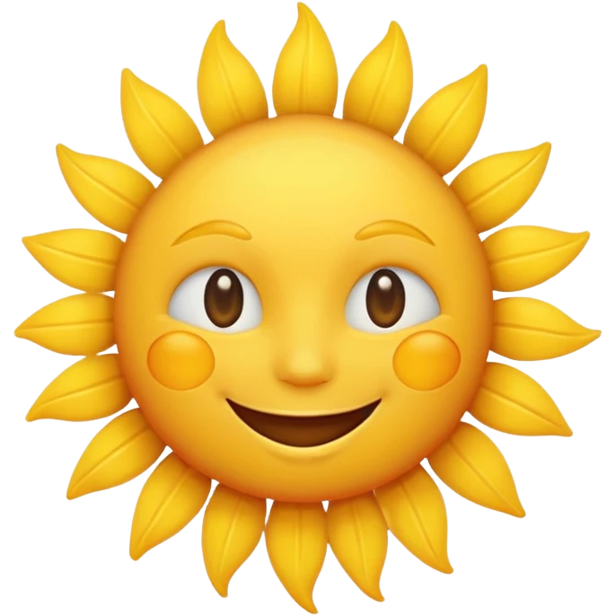 friendly sun emoji