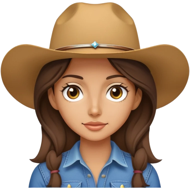 Thin girl in backward cowgirl brunette emoji