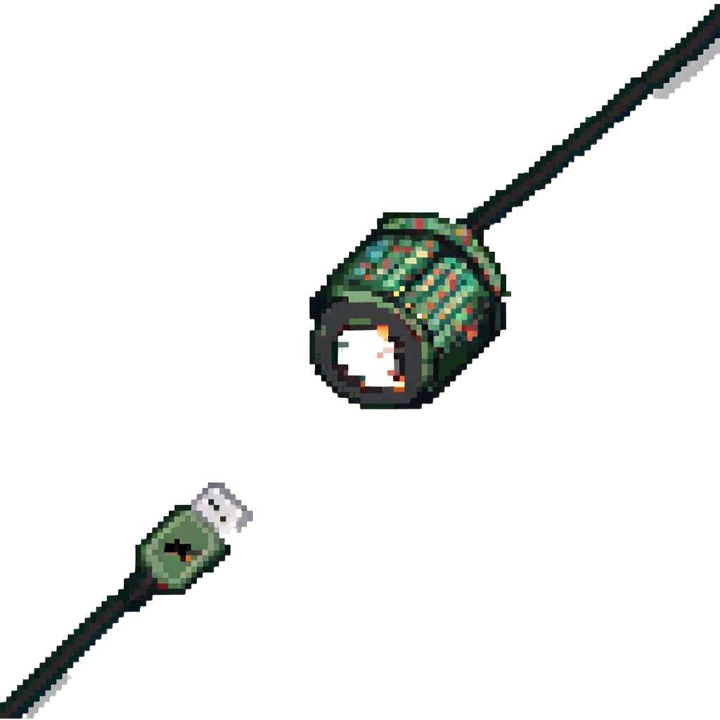 Charging cable frayed and sparking emoji