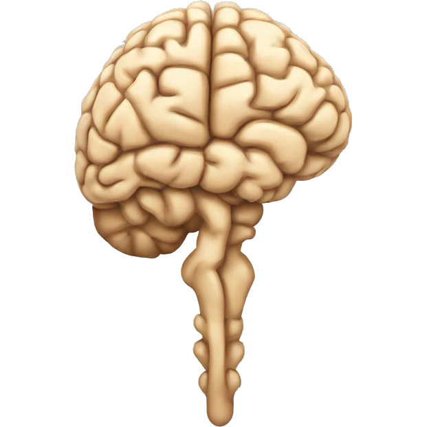 artistic brain in sagittal view  emoji