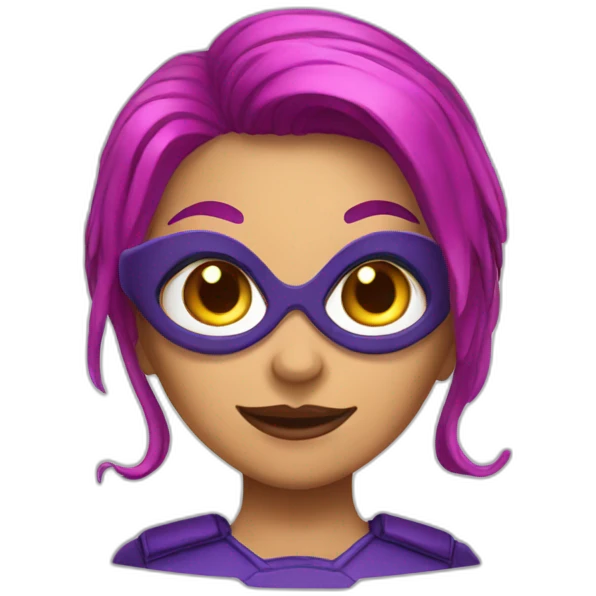 Spider gril the super hero emoji