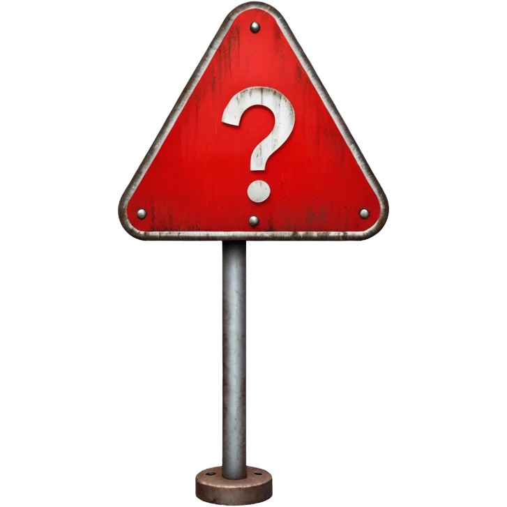 Make a red danger sign with a pole emoji