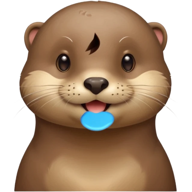 a otter winking in a flirty way emoji