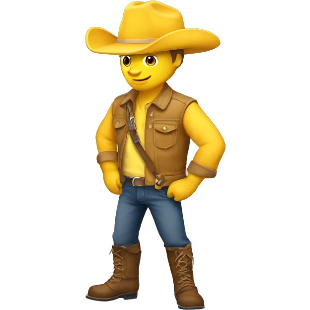 Yellow bronco emoji