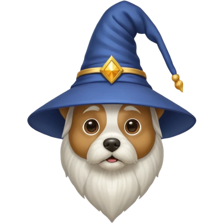 Dog wizard emoji