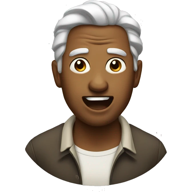 Mewing man emoji