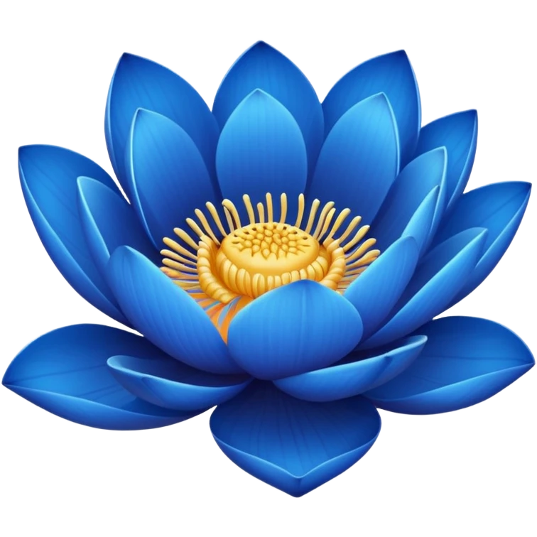 Blue lotus  emoji