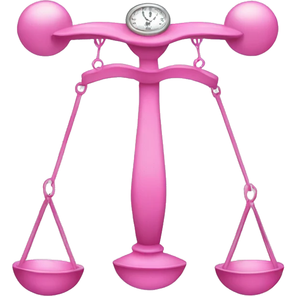 pink personal scale emoji