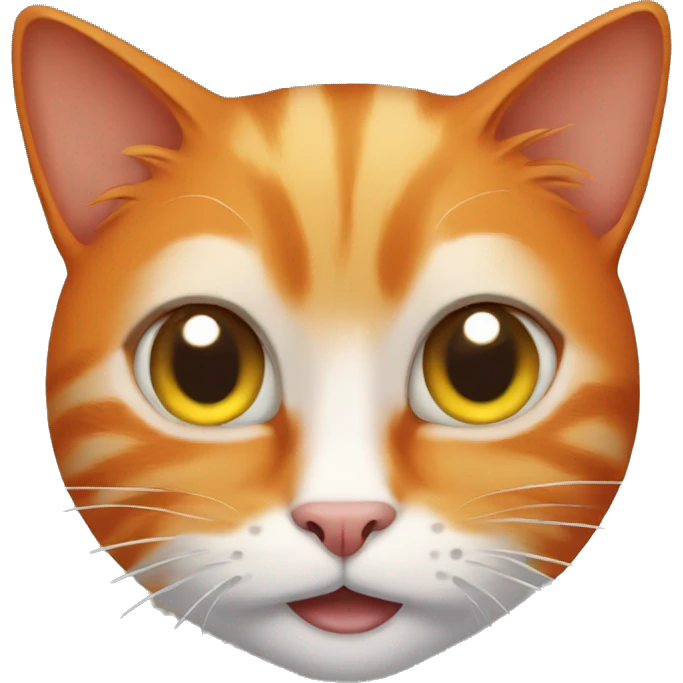 orange freaky cat  emoji