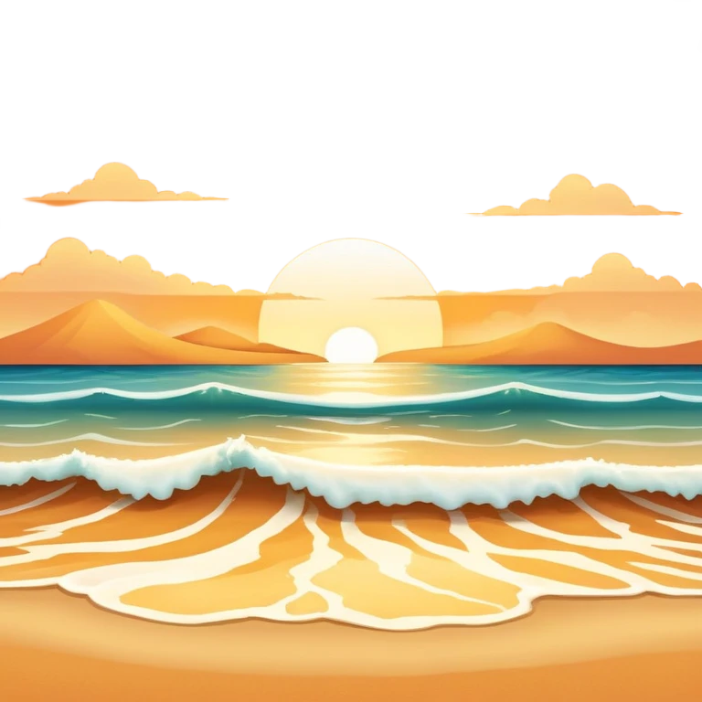 Sunset beach emoji