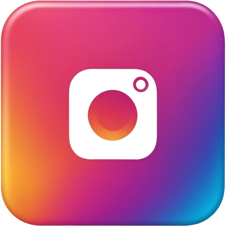 instagram with better and actual logo design emoji