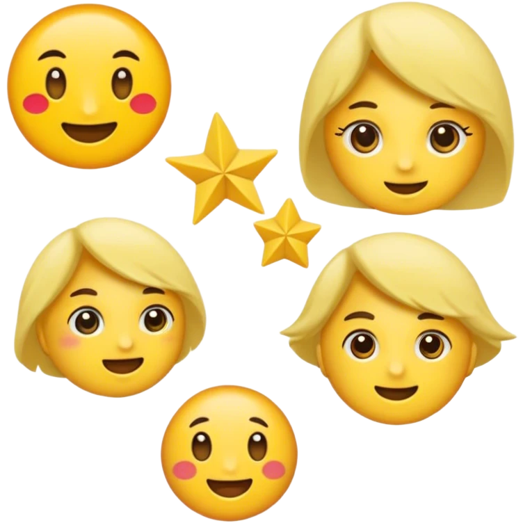 Смущенный покрыт поцелуями emoji