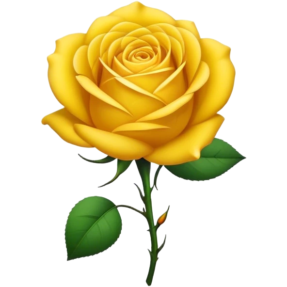 Yellow rose emoji