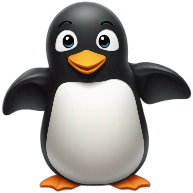 Pinguin in love emoji