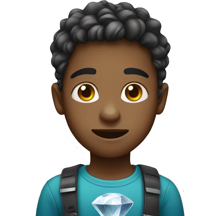 Boy with diamond  emoji