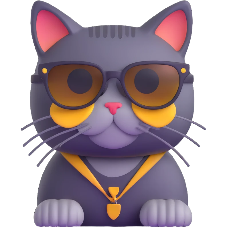 cat wearing sunglasses emoji