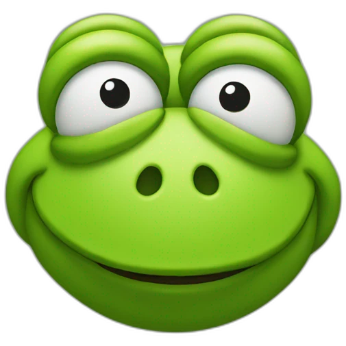 smiley face kermit side eye emoji