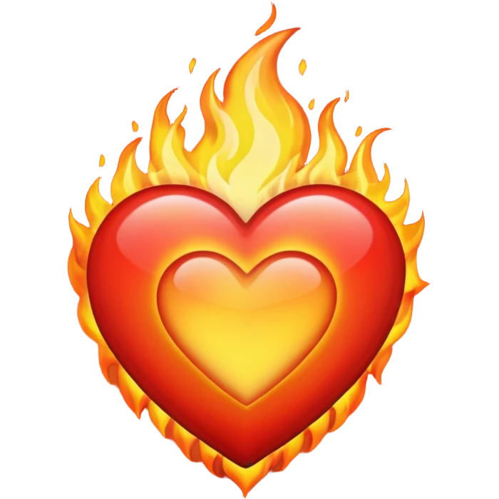 heart in fire emoji