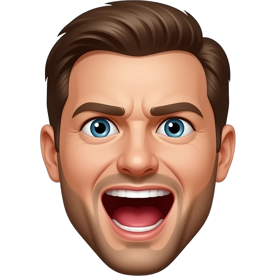 Man orgasm face emoji