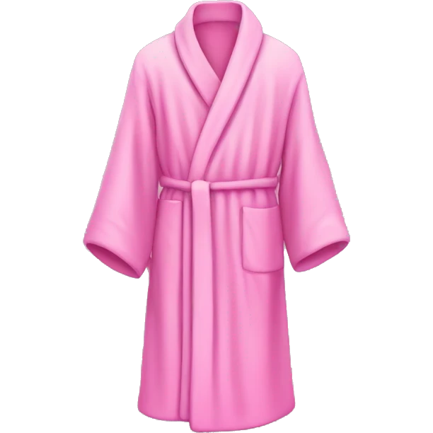 Pink robe emoji