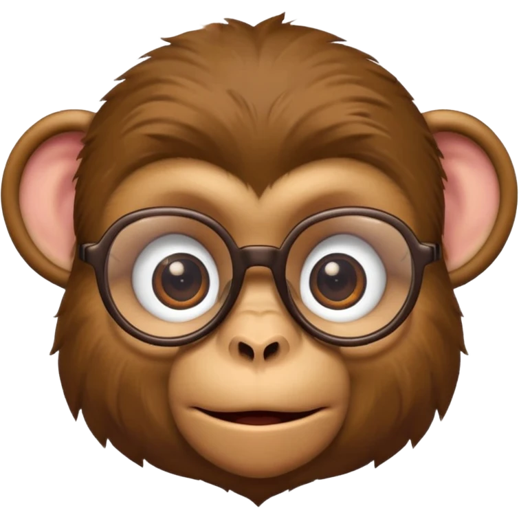 monkey with glasses emoji