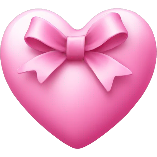 Pink heart with a bow emoji