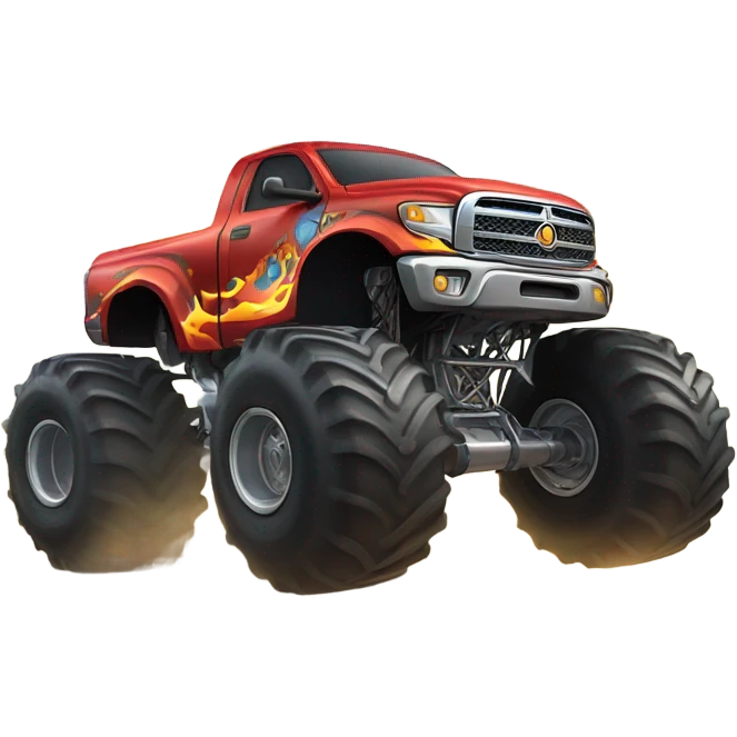 Monster jam truck emoji